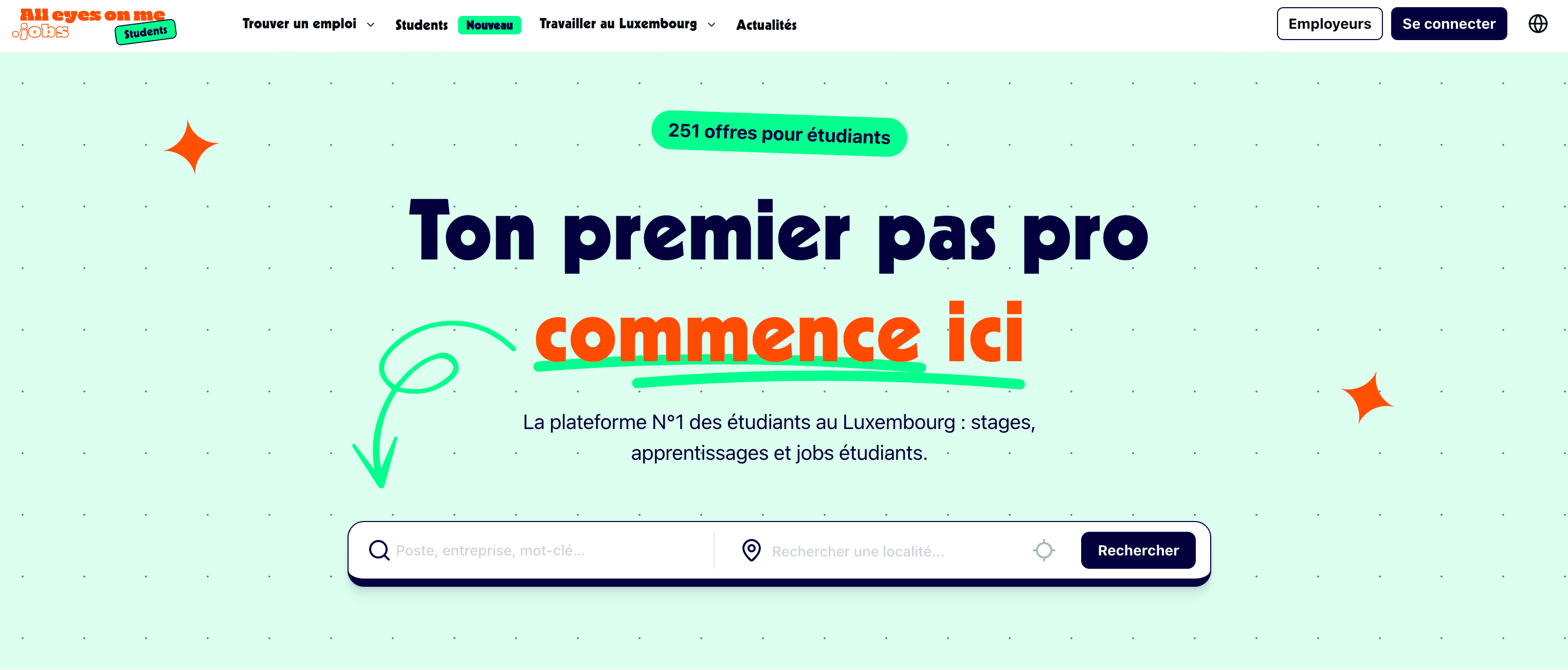 Alleyesonme.jobs lance la première plateforme de recherche d'emploi dédiée aux étudiants